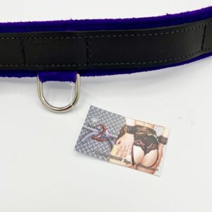 Purple Suede Drop D Collar