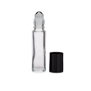 Clear Glass 10 ml Roll Top Bottle