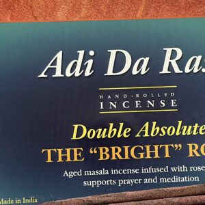 Adi Da Rasa Bright Rose Double Absolute Incense