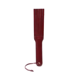 Wine Red Leather Split Tawse Paddle