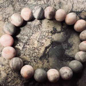 Pink Zebra Jasper Bracelet ~Stability
