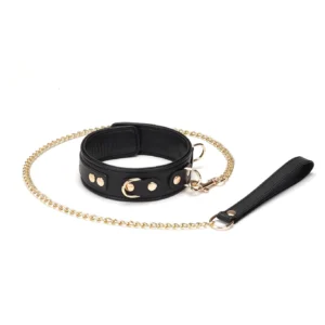 Dark Secret ~Leather Collar with Leash