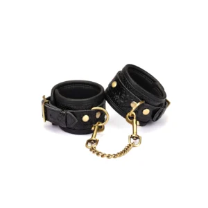 Crocodile Noir ~Leather Wrist Cuffs