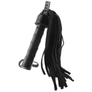 Short Black Suede Flogger